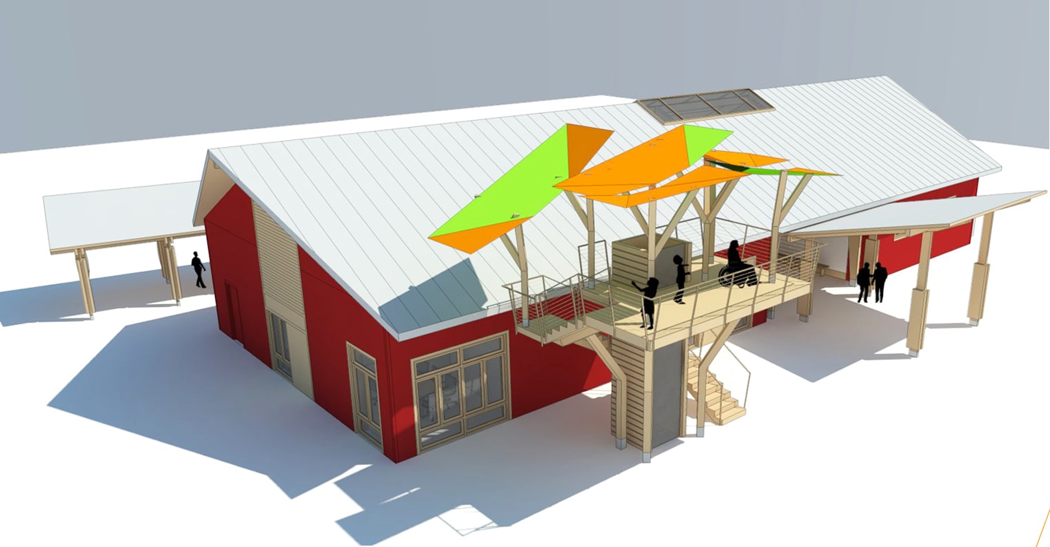 00 HERO Civic CAMP GROM Welcome Center Birdseye Tower Min