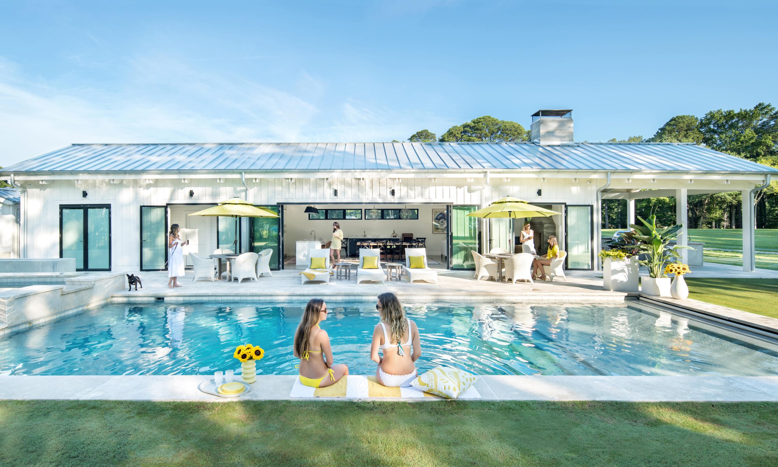 00 HERO Residential Hoover   Knob Hill Farm Pool House Professional Exterior View To Pool And Pool House (1) Min