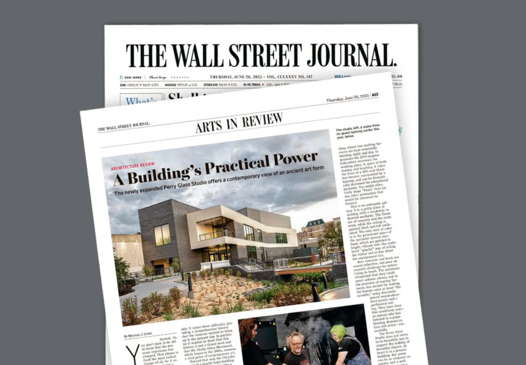 The Wall Street Journal Spotlights the Perry Glass Studio’s Purpose-Driven Design
