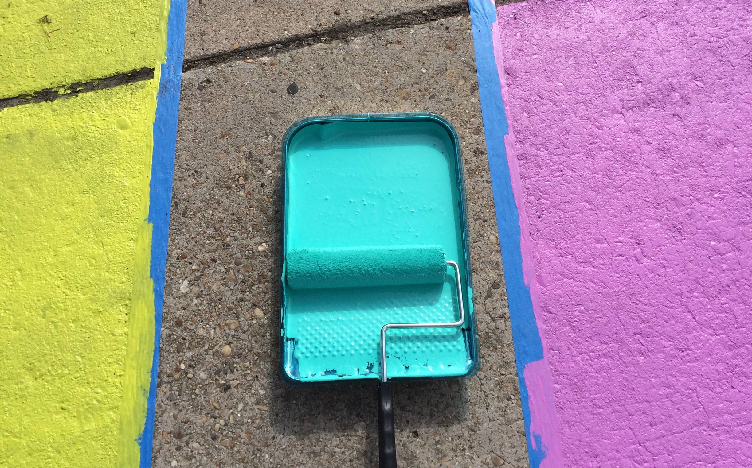 HERO Civic NEON Wayfinding Rosswalk Painting 4