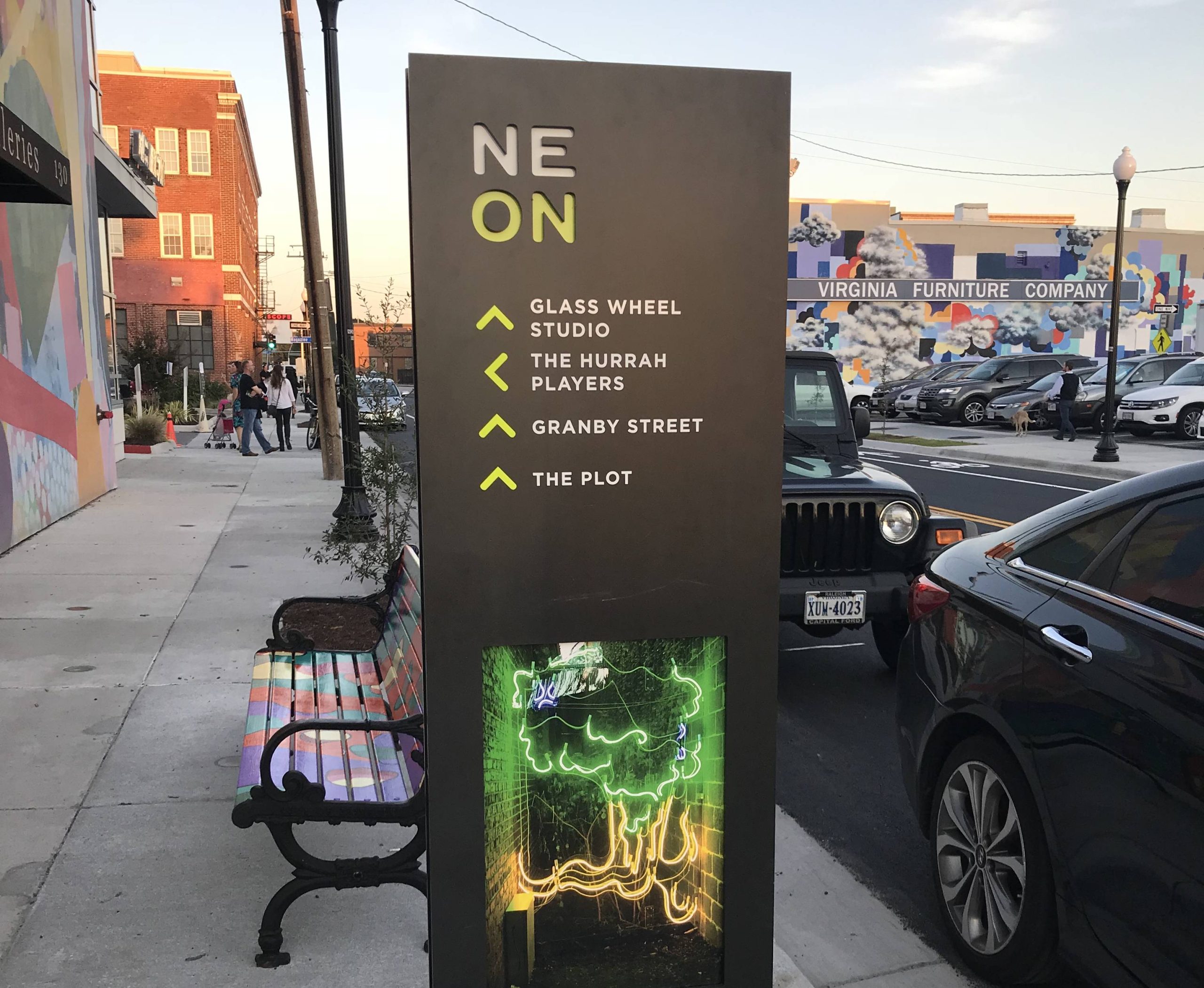 HERO Civic NEON Wayfinding Signage 7