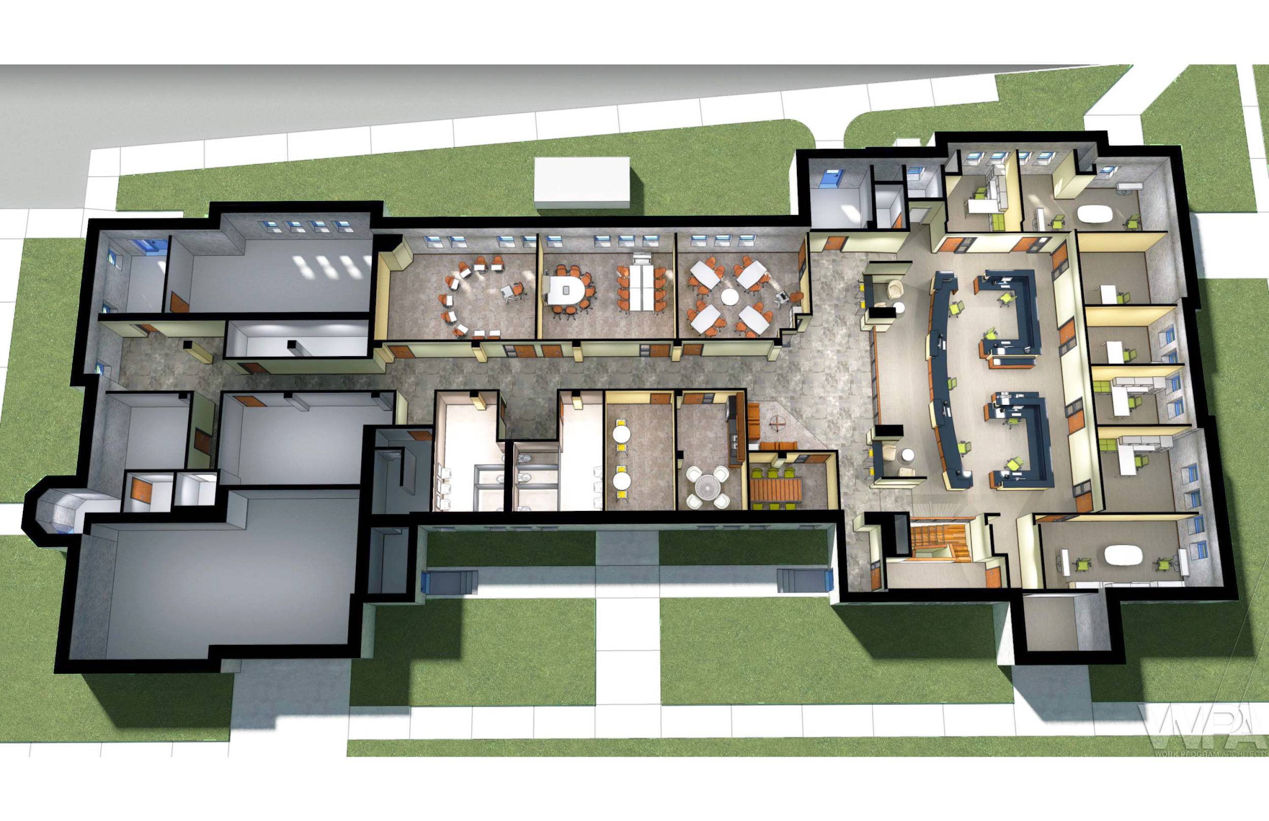 HERO Higher Education Oglethorpe Rendering Birdseye Floor Plan