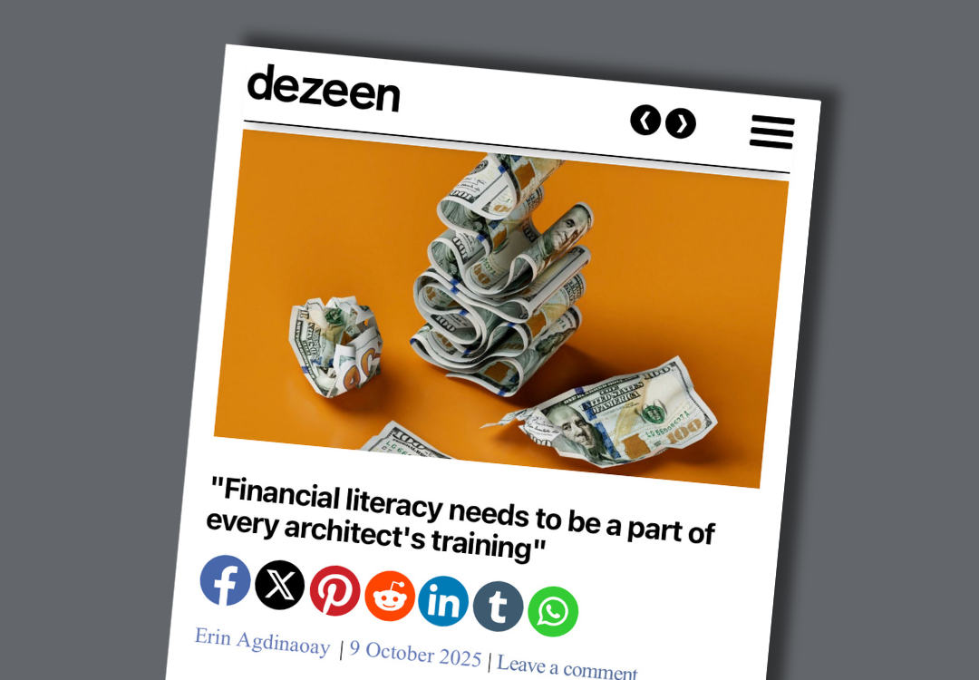 Dezeen Publishes Article by WPA’s Erin Agdinaoay on Financial Literacy in Architecture